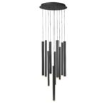 Hanglamp Tubes zwart 10 lichts