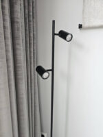 Vloerlamp Burgos zwart 2 lichts