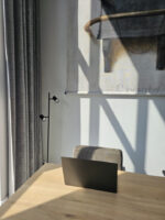 Vloerlamp Burgos zwart 2 lichts kantoor