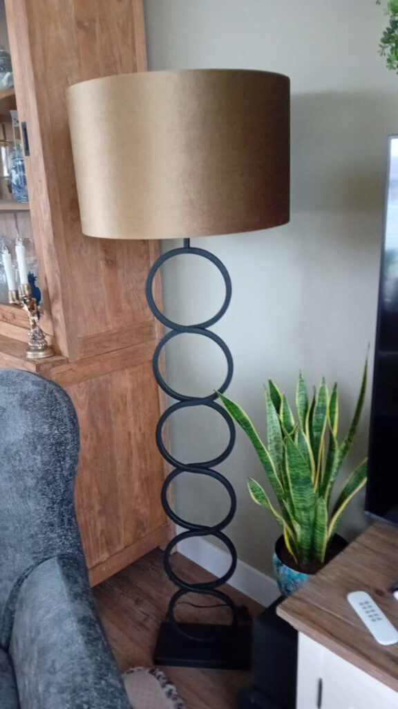 Vloerlamp Capri zwart 136cm