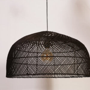 Hanglamp Montfoort zwart riet 60 cm