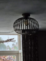 Plafondlamp Lido brons sfeerfoto