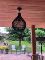 Hanglamp Kruik zwart overkapping