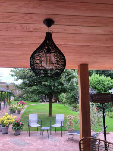 Rotan hanglamp Kruik zwart Ø 35cm photo review