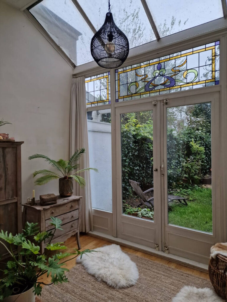 Hanglamp rotan zwart Kruik