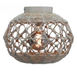 Plafondlamp Boaz touw naturel 31cm