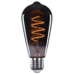 Edison LED spiraal rookglas 9W dimbaar