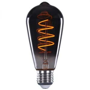 Edison LED spiraal rookglas 9W dimbaar