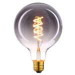 Globe LED 80mm spiraal rookglas 9W dimbaar