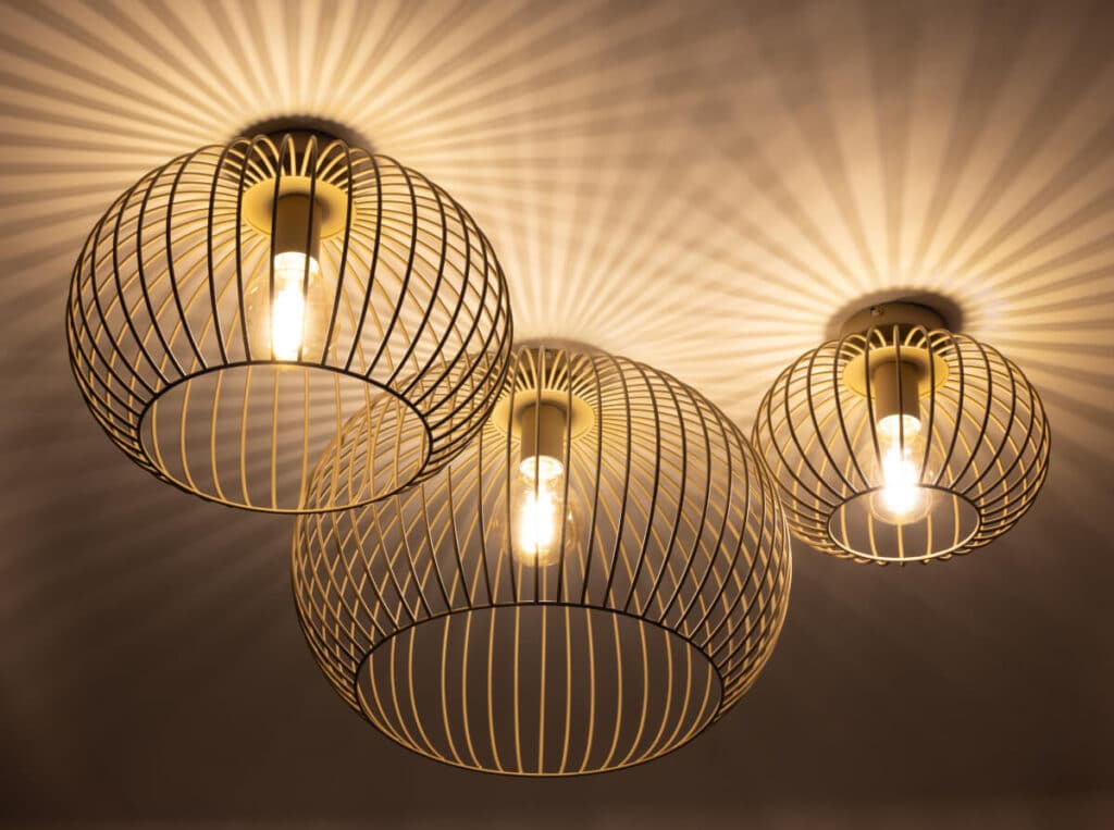 Plafondlamp Wire zand 30cm 40cm 50cm