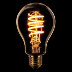 LED Standaard spiraal goud 7.5W dimbaar