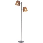 Vloerlamp Daan Bruin 2 lichts 160cm