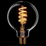 Globe 95mm spiraal goud 7W scene switch LED