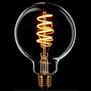 Globe 95mm spiraal goud 7W scene switch LED
