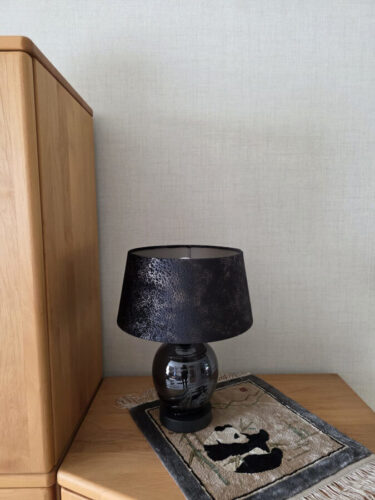 Tafellamp Apple zwart 37cm met kap photo review