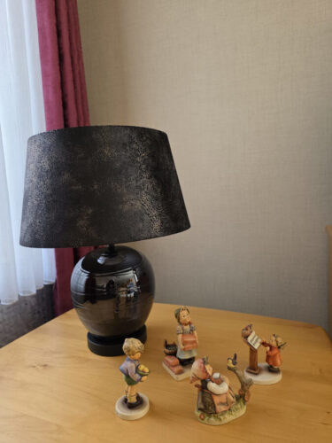 Tafellamp Apple zwart 48cm met kap photo review