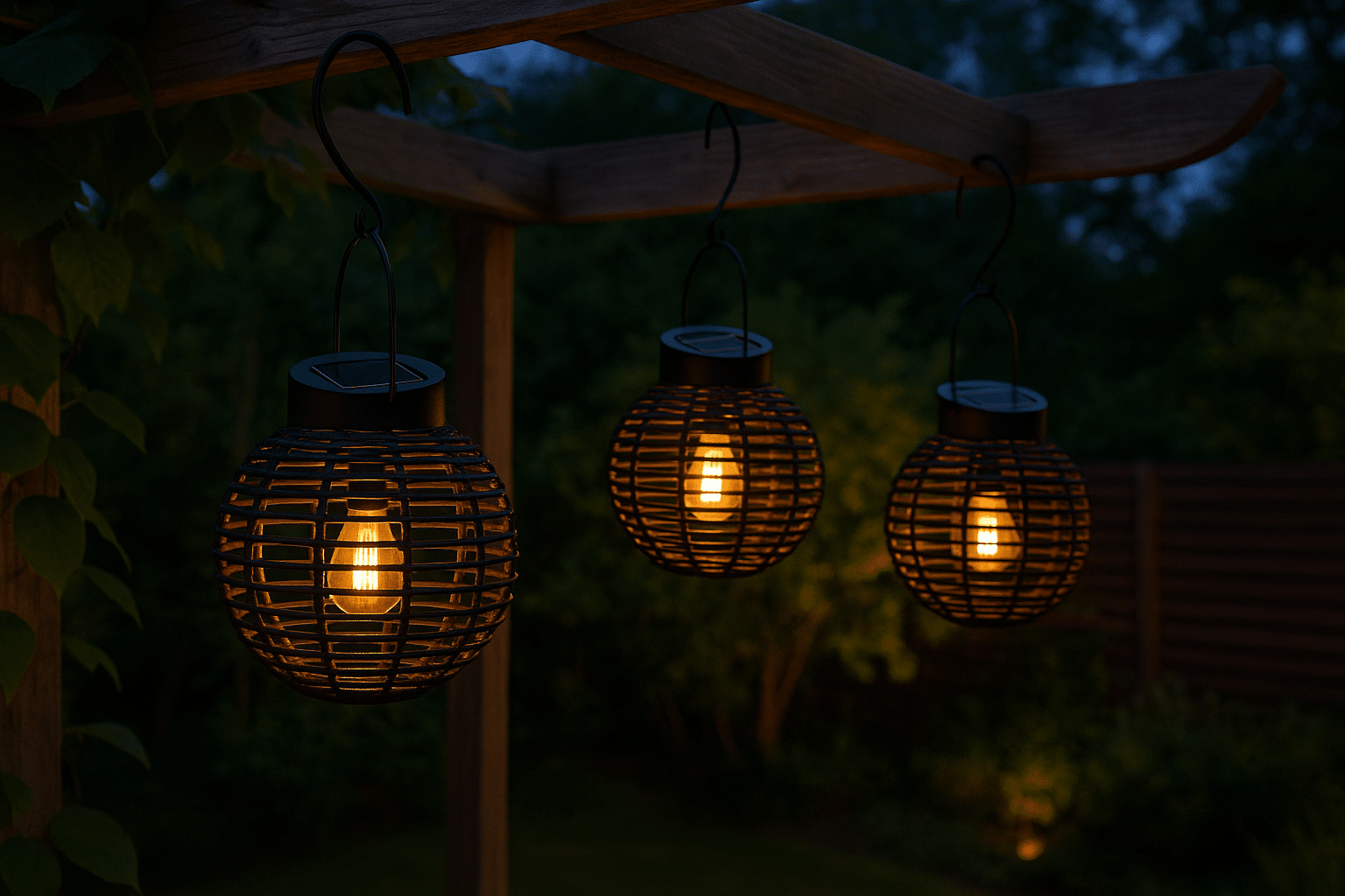 Solar hanglampen buiten