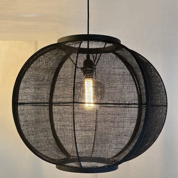 Hanglamp Fabric zwart 58cm